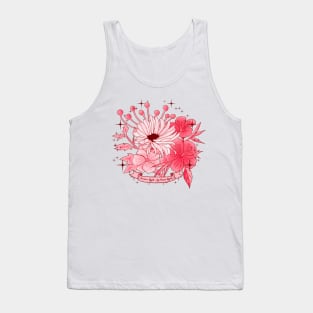 Women's Rights Are Human Rights - Retro Floral Feminist Tank Top